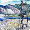 La Cloche Hills By Franklin Carmichael paint by number