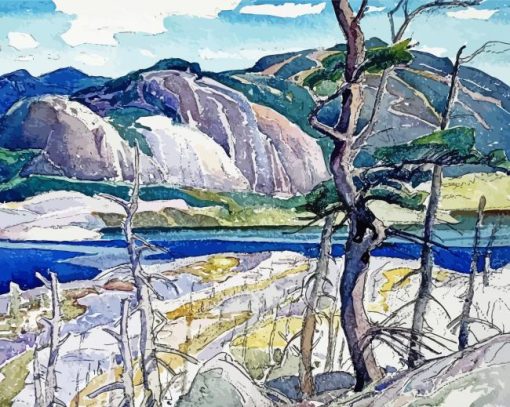 La Cloche Hills By Franklin Carmichael paint by number