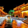 Lijiang Old Town At Night Paint by number