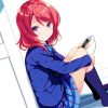 Maki Nishikino Listening Music Character By Painting With Number