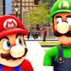 Mario And Luigi paint by number