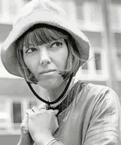 Mary Quant With Hat paint by number