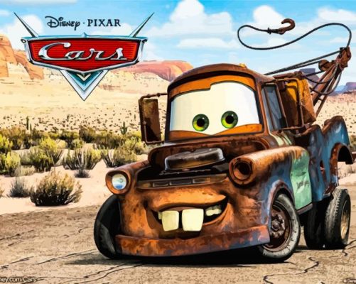 Mater Cars Poster paint by number