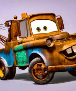 Mater Cars Character Paint by number