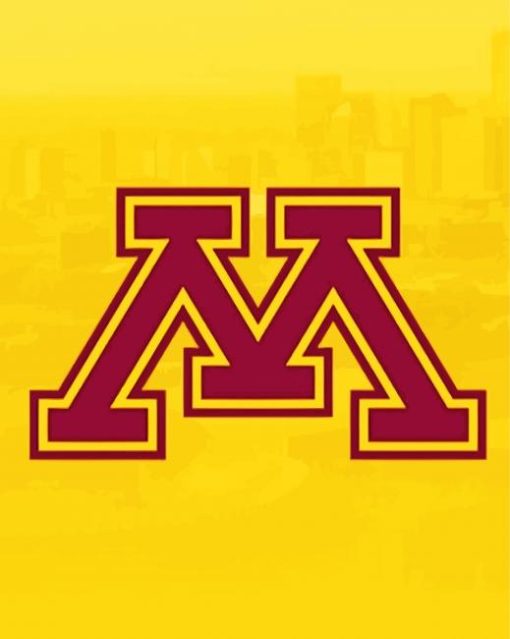 Minnesota Gophers Logo paint by number