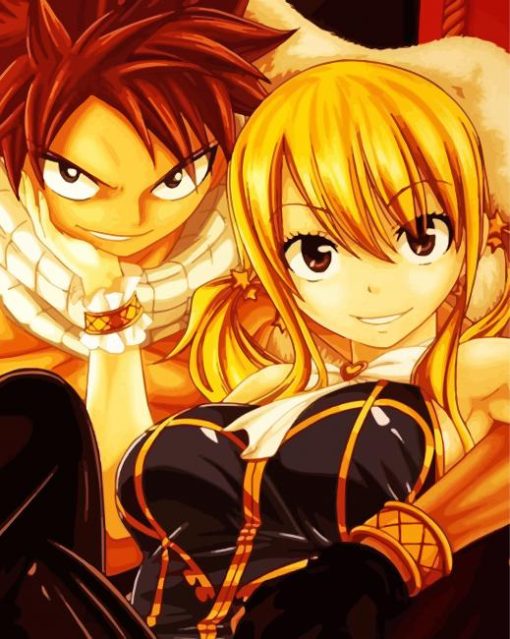 Natsu And Lucy paint by number