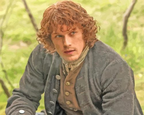 Outlander Jamie Fraser paint by number