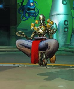 Overwatch Zenyatta Hero paint by number