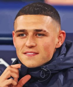 Phil Foden paint by number