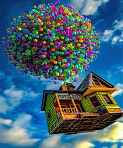 Pixar Up House paint by number