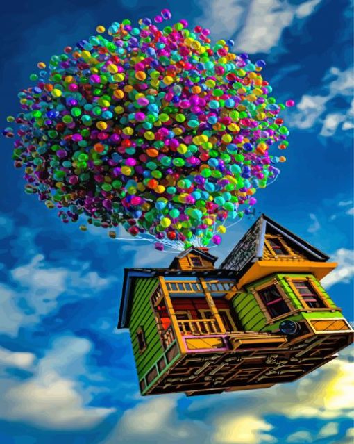 Pixar Up House paint by number