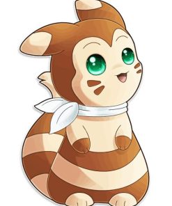 Pokemon Species Furret Paint By Numbers