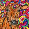 Psychedelic Cow Paint by number