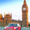 Red Mini Car In London Paint by number