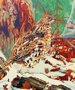 Ruffed Grouse Bird paint by number