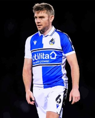 Sam Finley Bristol Rovers Paint by number