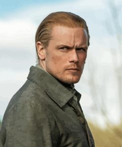 Sam Heughan As Jamie From Outlander By Painting With Number