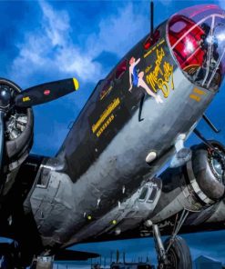 The Memphis Belle Military Airplane Paint by number