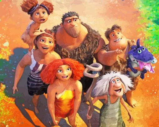 The Croods paint by number