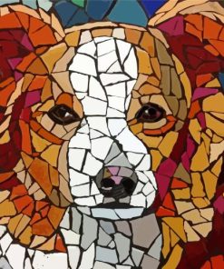 The Mosaic Dog Animal paint by number