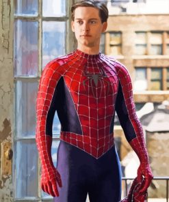 Tobey Maguire Spider Man paint by number