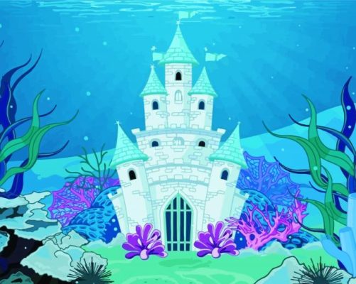 Underwater Castle paint by number