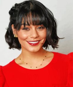 Vanessa Hudgens In Red Paint by number