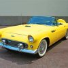 Yellow Thunderbird Ford Car paint by number