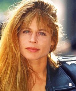 Young Actress Linda Hamilton paint by number