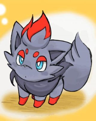 Zorua Art paint by number