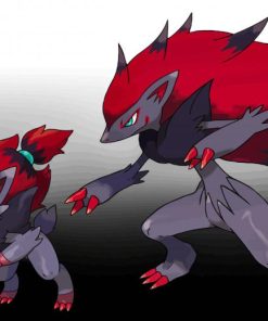 Zorua Evolution paint by number