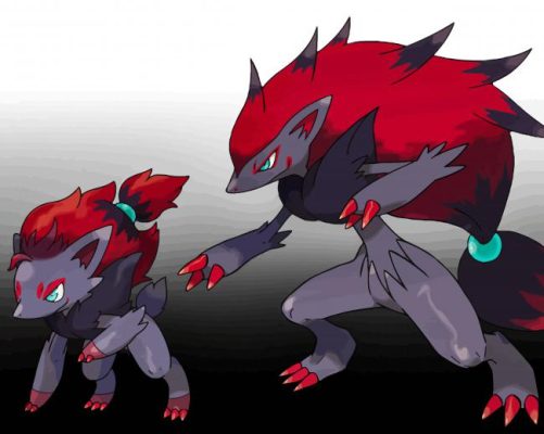 Zorua Evolution paint by number