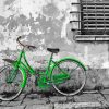 Aesthetic Green Bike paint by number