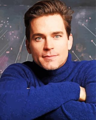 American Actor Matt Bomer paint by number