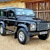 Black Land Rover Jeep Car paint by number