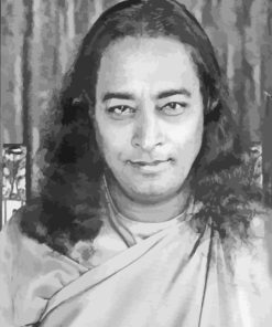 Black And White Yogananda Paint by number