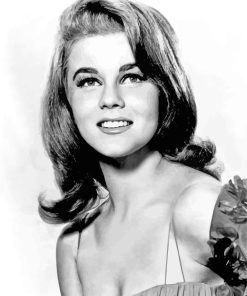 Black And White Ann Margaret Actress paint by number