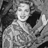 Black And White Maureen Ohara Actress paint by number