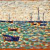 Boats In Sea George Seurat paint by number