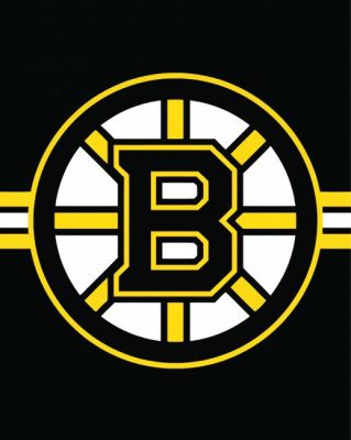 Boston Bruins Team Logo paint by number