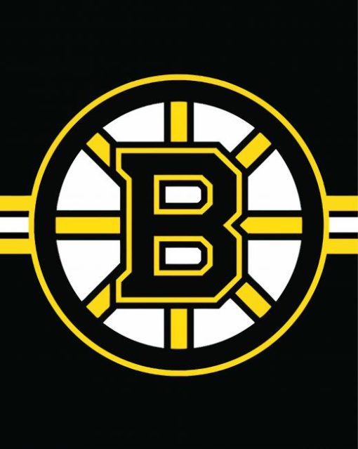 Boston Bruins Team Logo paint by number