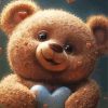 Brown Teddy Bear Paint by number