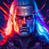 Colorful The Witcher paint by number