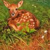 Cute Resting Deer Paint by number