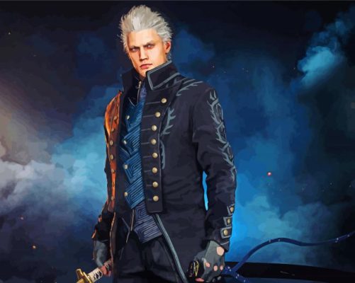 Devil May Cry Vergil Game Paint by number