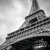 Eiffel Tower Black And White Paris paint by number