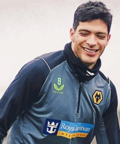 Footballer Raul Jimenez paint by number