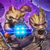 Guardians Of Galaxy Rocket And Groot paint by number