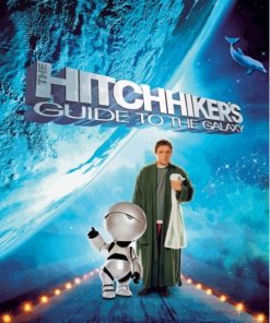 Hitchhikers Guide To The Galaxy Movie Poster Paint by number