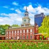 Independence Hall Historical Building paint by number